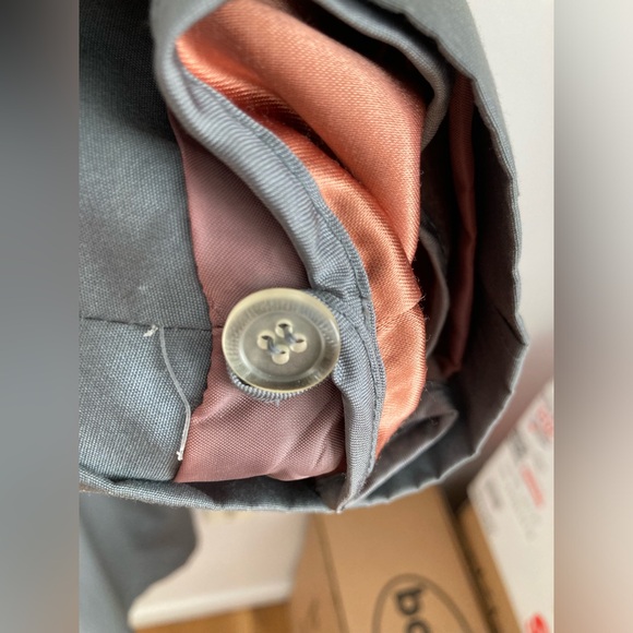 London Towne Women’s Bluish Gray trench w/removable lining & scarf.3x Host Pick🎉 - Picture 10 of 12